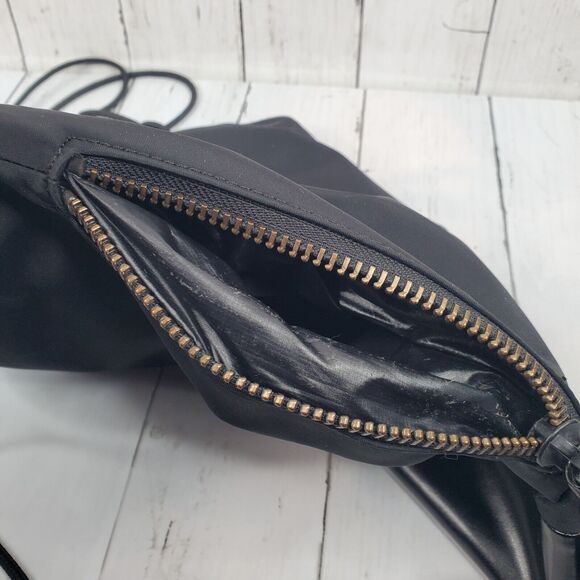 Rebecca Minkoff Small Nylon Backpack Black Drawstring Lightweight - Picture 4 of 14